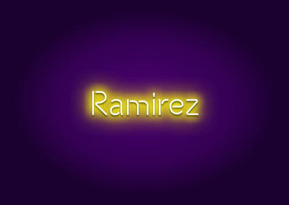 Ramirez - Name Neon Signs