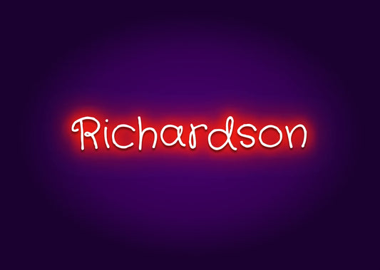 Richardson - Name Neon Signs