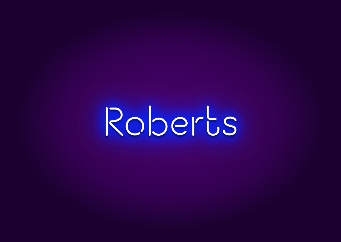 Roberts - Name Neon Signs