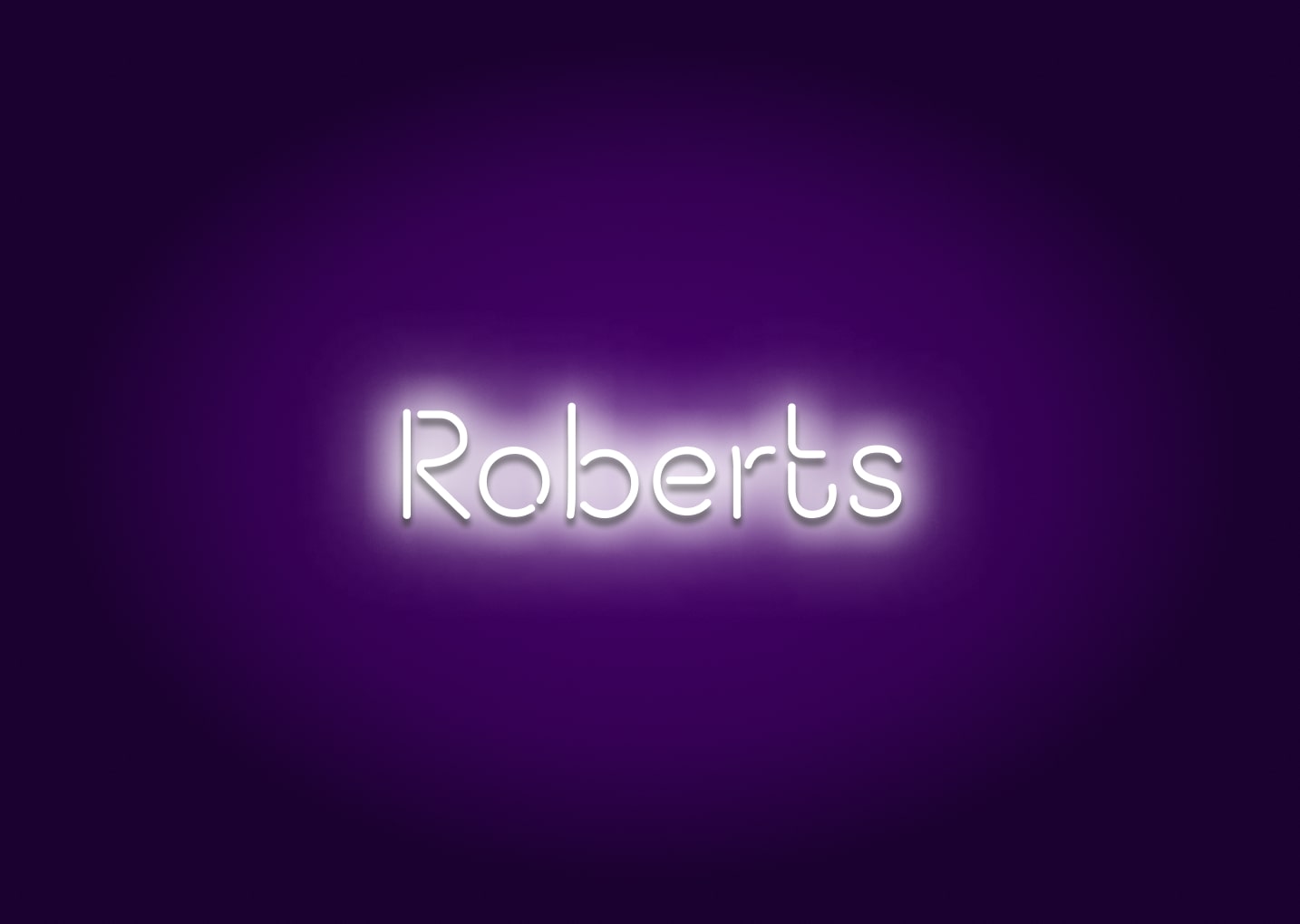 Roberts - Name Neon Signs