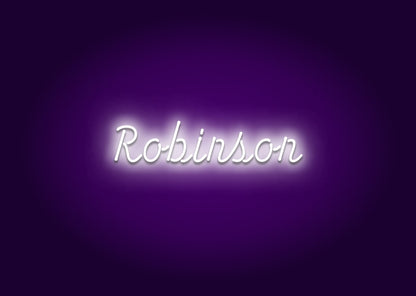 Robinson - Name Neon Signs