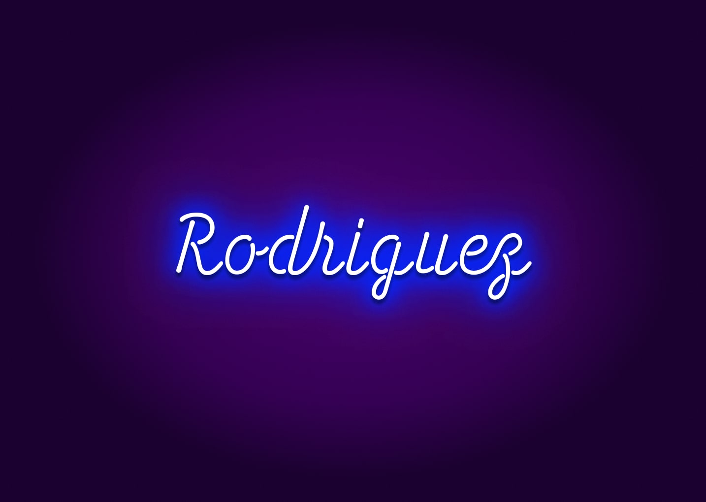 Rodriguez - Name Neon Signs