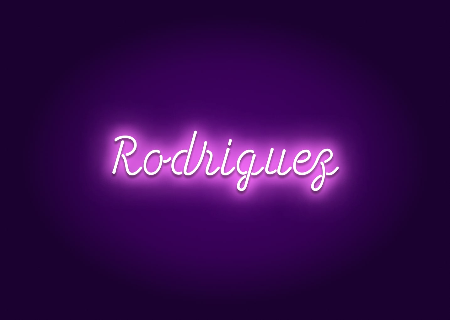 Rodriguez - Name Neon Signs