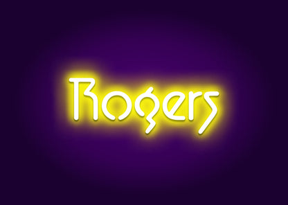 Rogers - Name Neon Signs