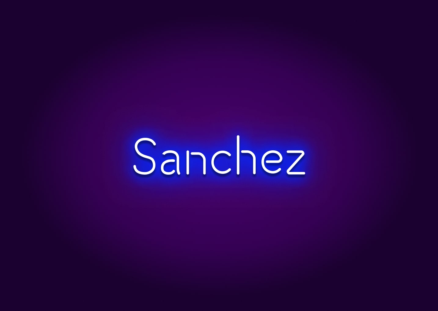 Sanchez - Name Neon Signs