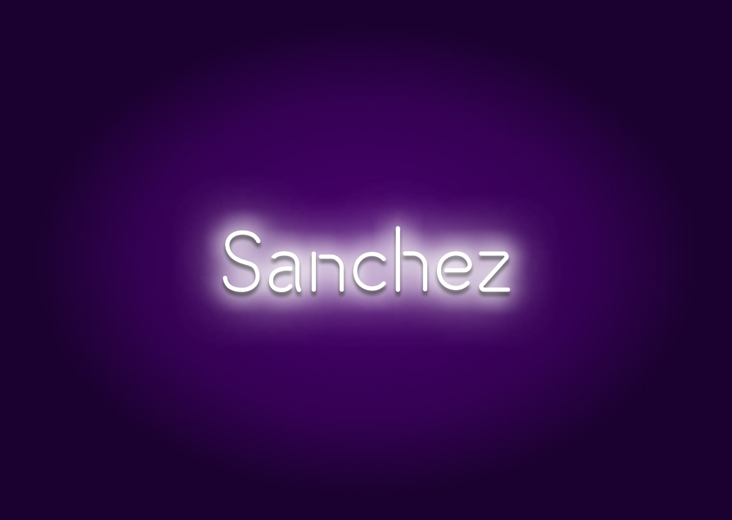 Sanchez - Name Neon Signs