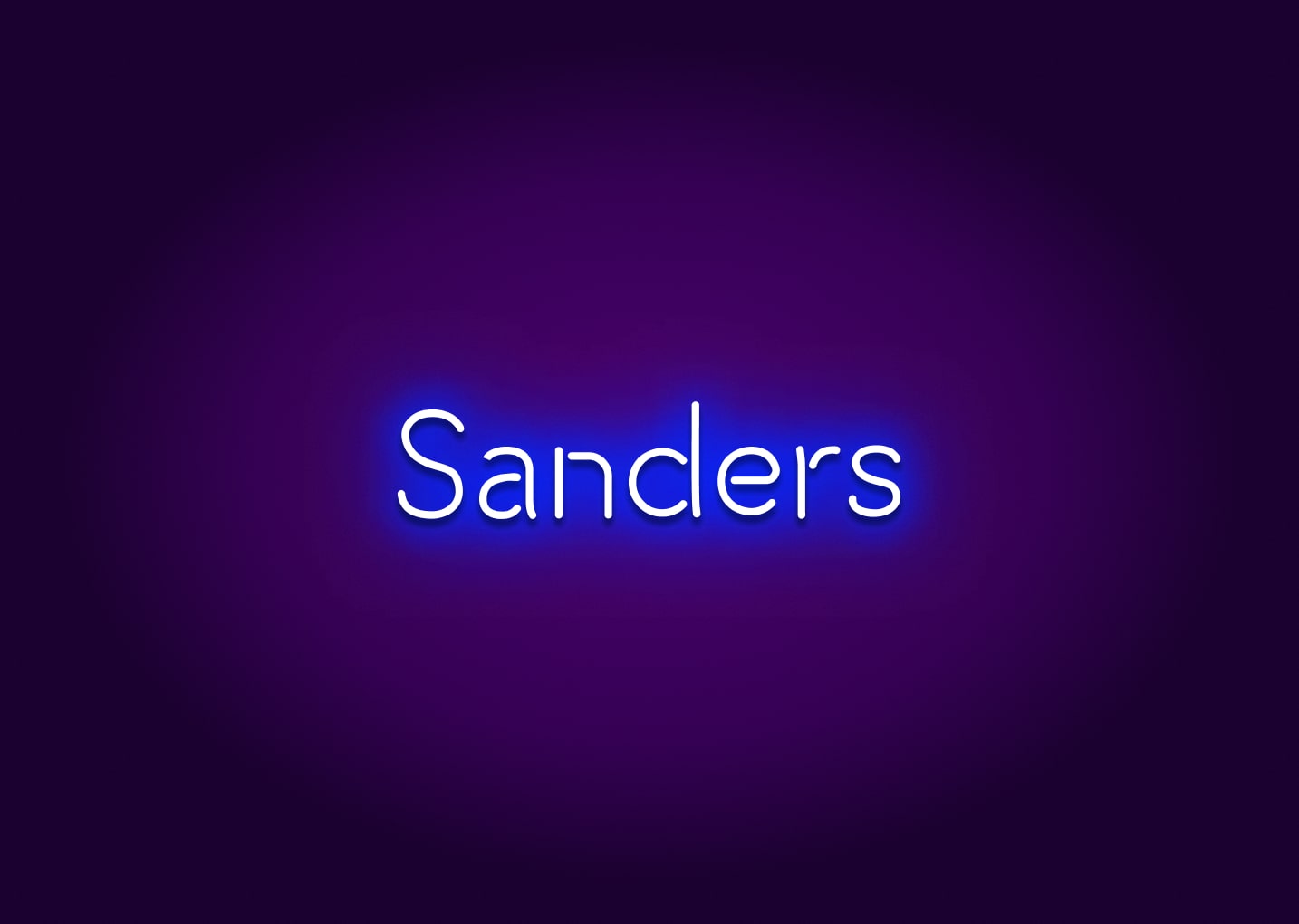 Sanders - Name Neon Signs