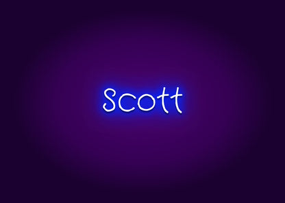 Scott - Name Neon Signs