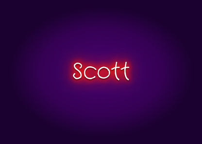 Scott - Name Neon Signs