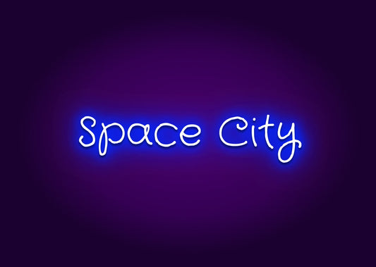 Space City Neon Sign - Houston