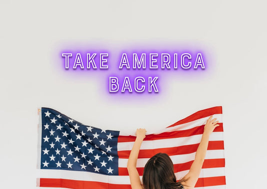 TAKE AMERICA BACK - Neon Sign