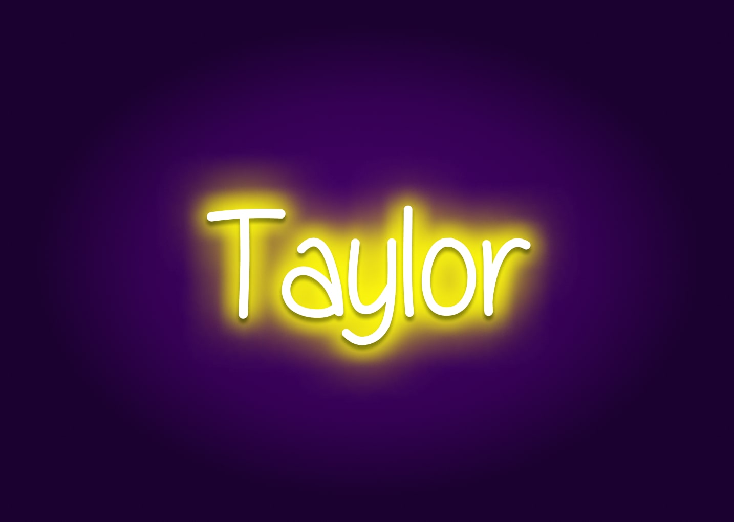 Taylor - Name Neon Signs