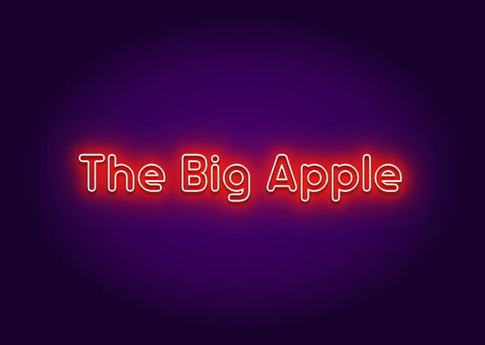 The Big Apple Neon Sign - New York City