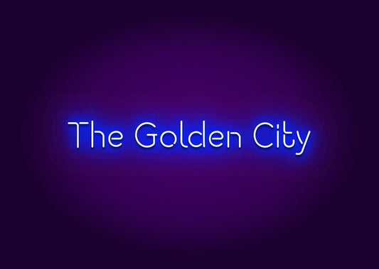 The Golden City Neon Sign - San Francisco