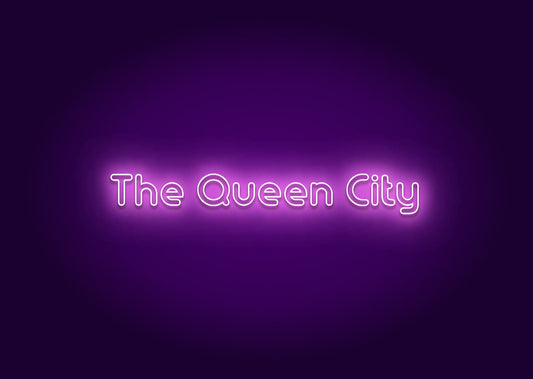 The Queen City Neon Sign - Charlotte