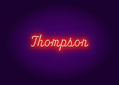 Thompson - Name Neon Signs