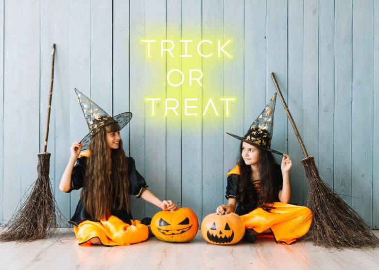 TrickorTreat - Yellow | Yellow Halloween Neon Signs | Yellow Spooky Neon Signs | OMGNeon.com