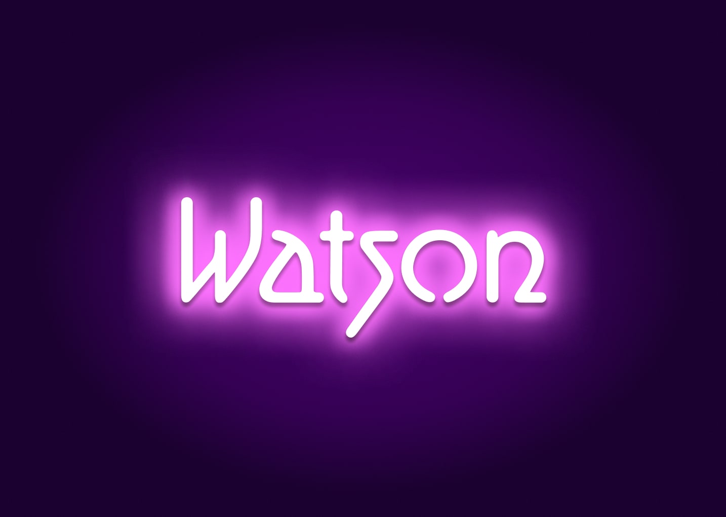 Watson - Name Neon Signs