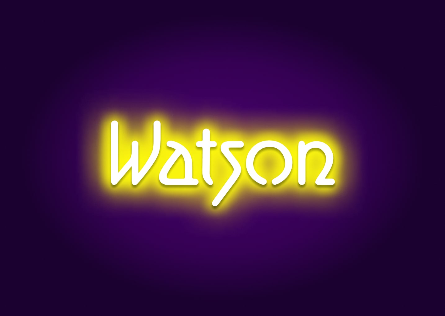 Watson - Name Neon Signs