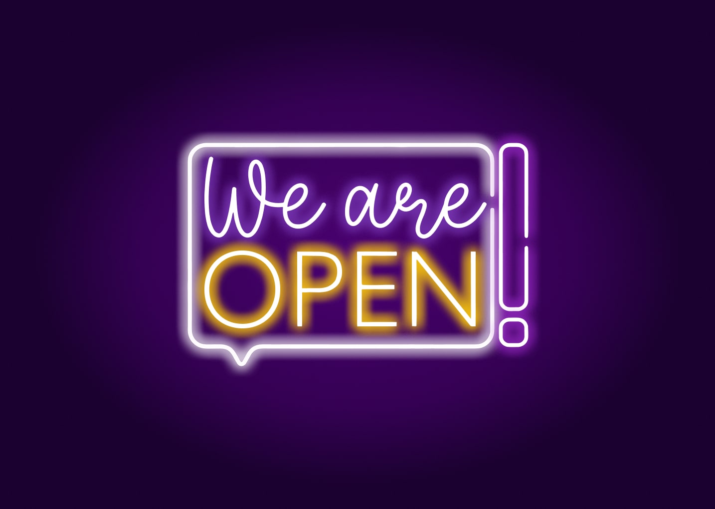 We are open Neon Signs