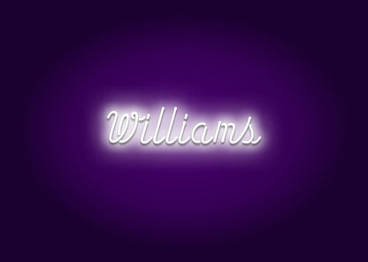 Williams - Name Neon Signs