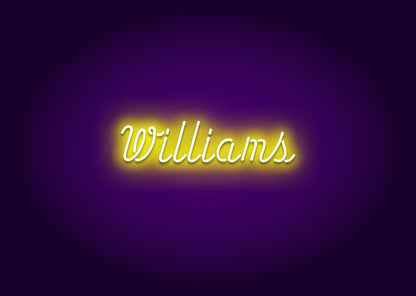 Williams - Name Neon Signs