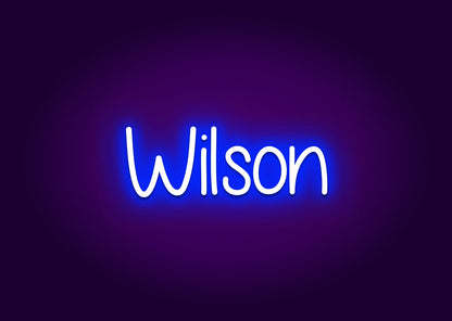 Wilson - Name Neon Signs