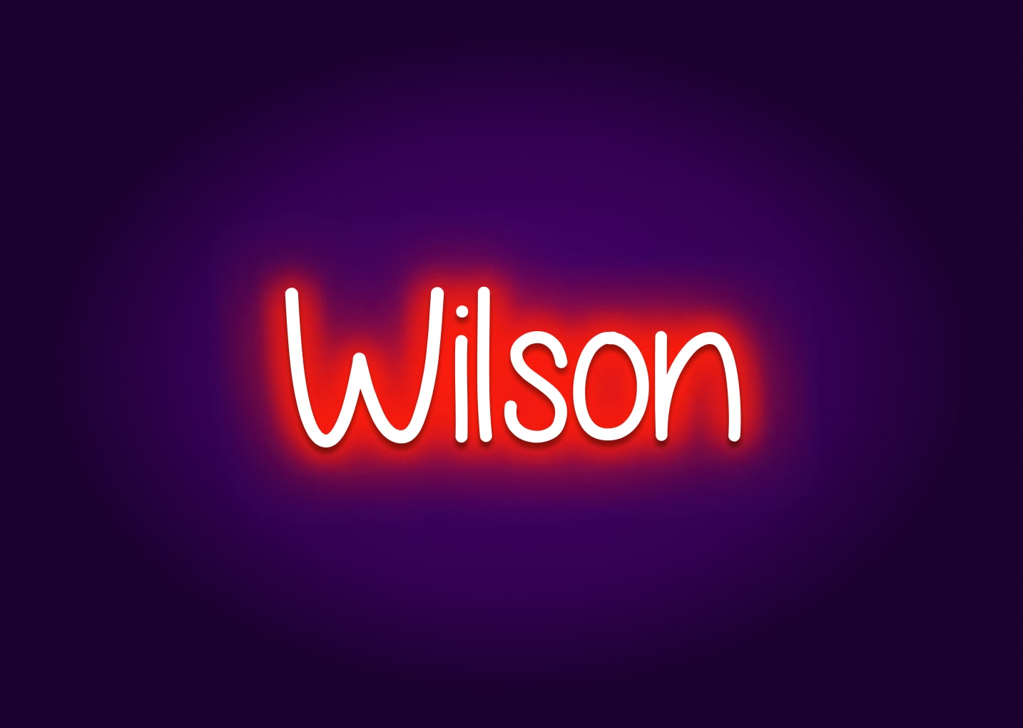 Wilson - Name Neon Signs