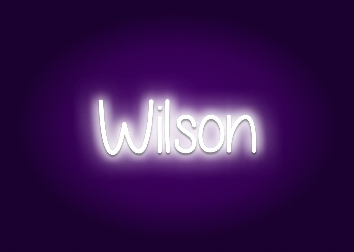 Wilson - Name Neon Signs