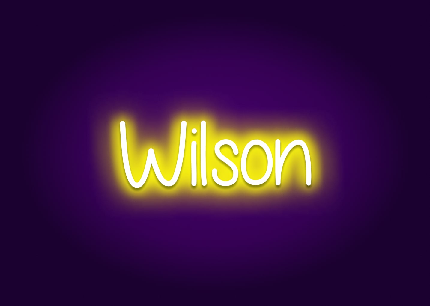 Wilson - Name Neon Signs