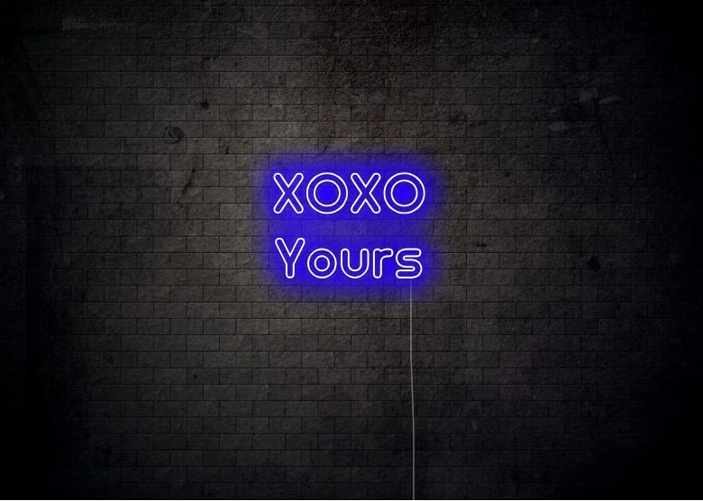 XOXO Yours - Neon Sign