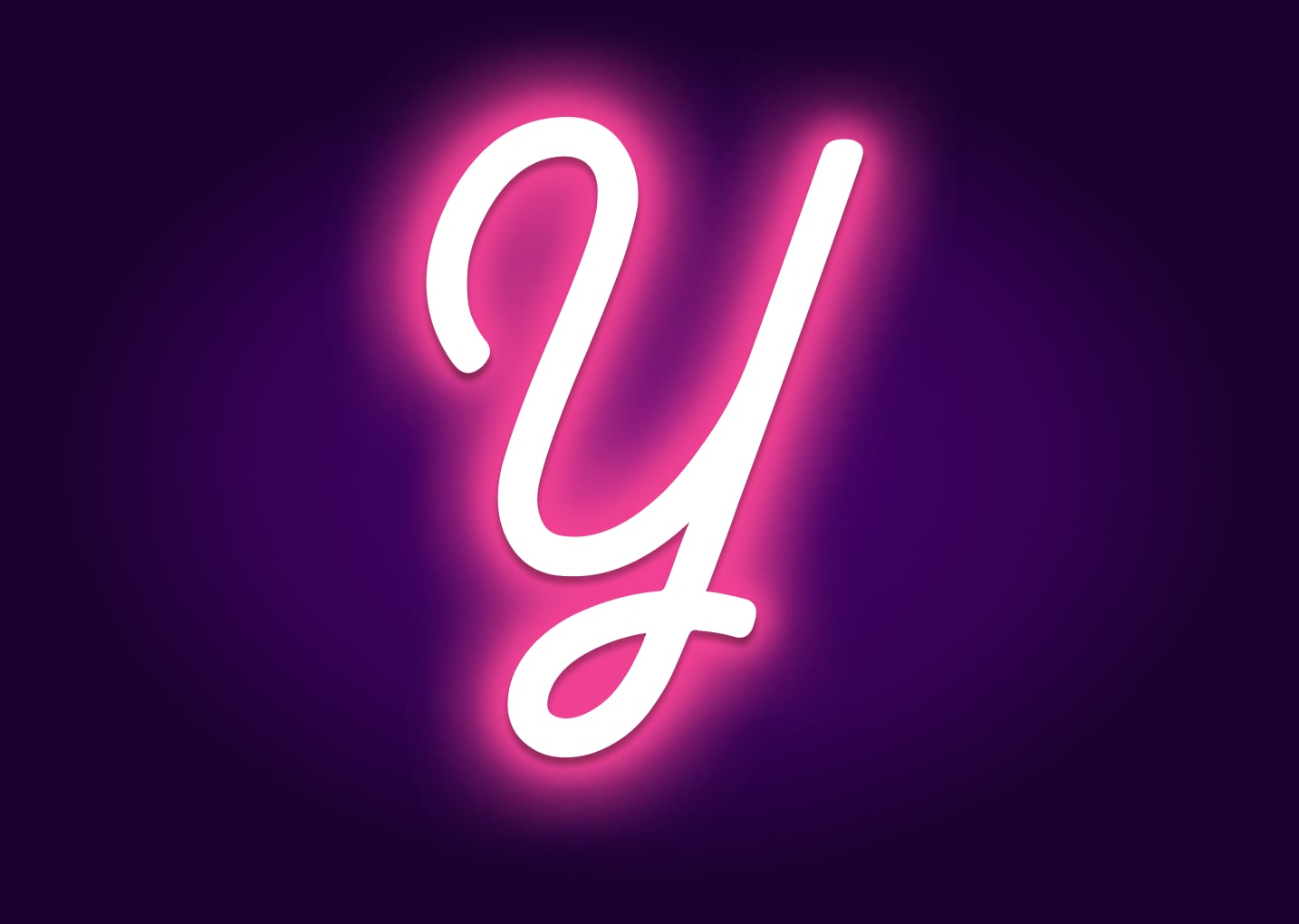 Name Initials Y Neon Signs - Modern