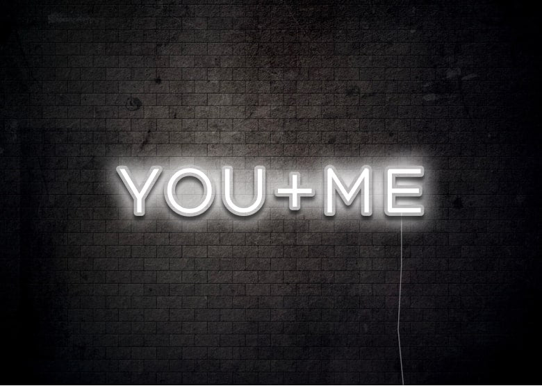 YOU+ME - Neon Sign