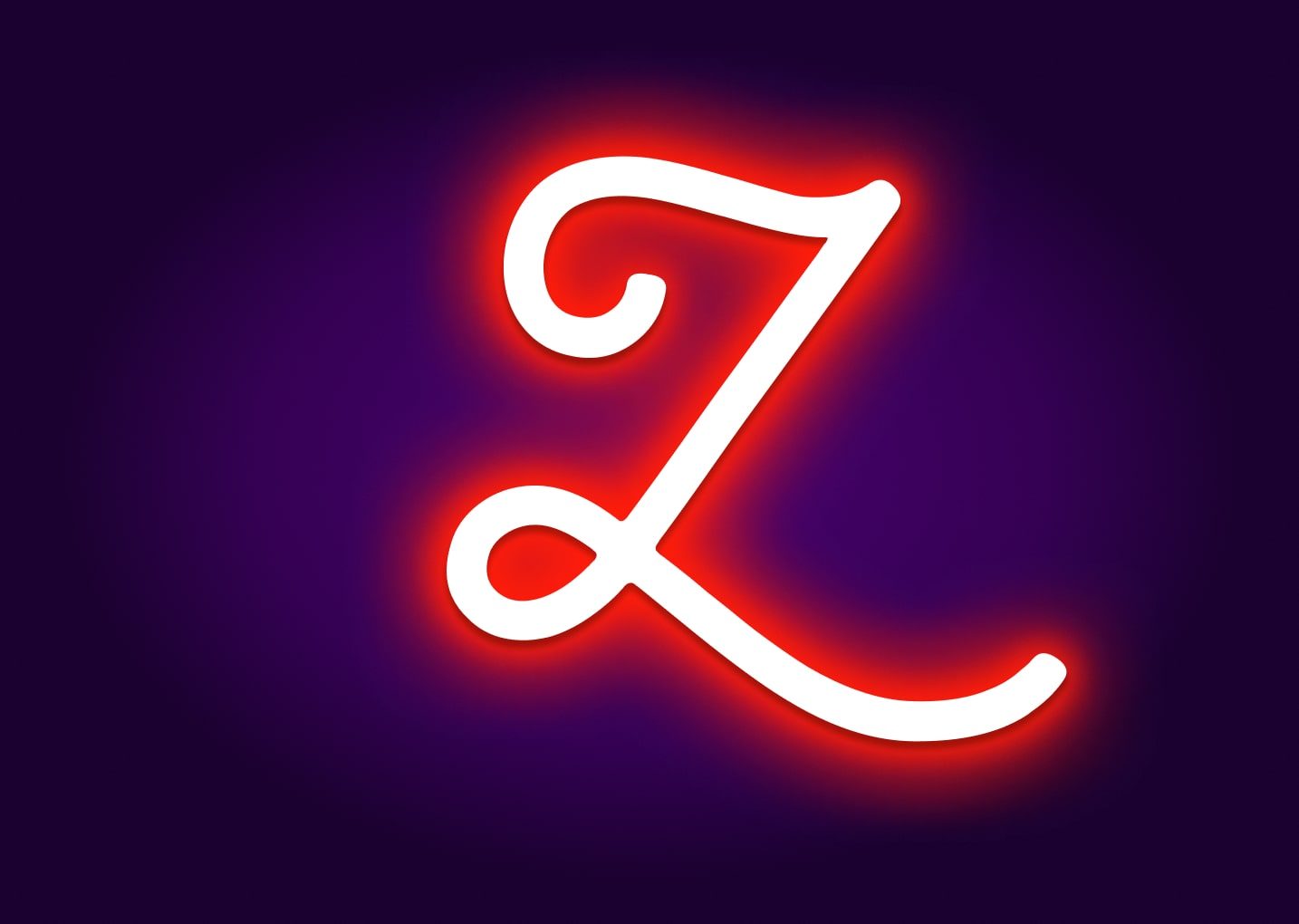 Name Initials Z Neon Signs - Modern