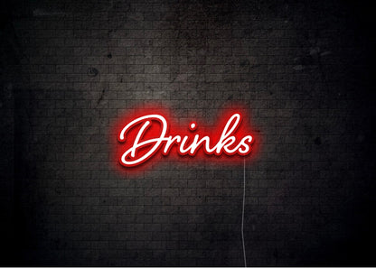 Drinks - Neon Sign