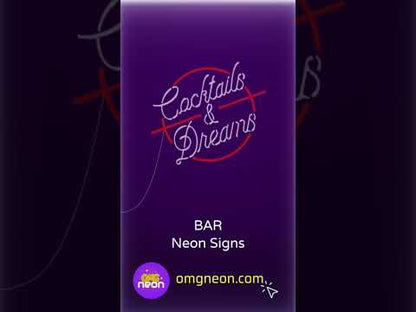 Cocktails & Dreams Neon Signs for Bar & Restaurants