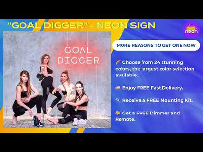Goal Digger Gym Neon Sign